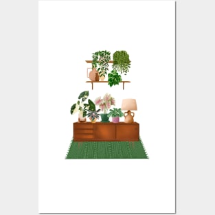 House plants collection 40.6 Posters and Art